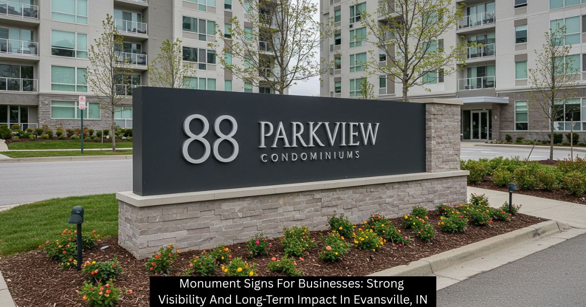 Monument Signs For Businesses: Strong Visibility And Long-Term Impact In Evansville, IN