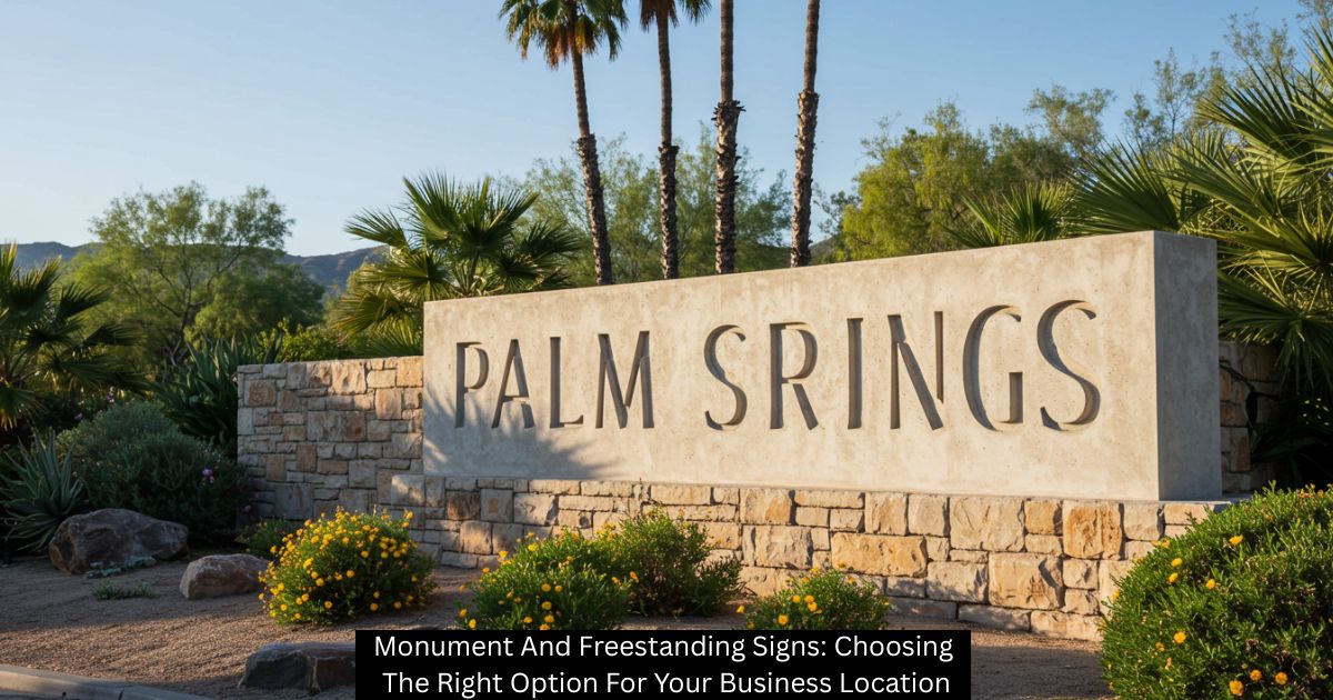 Monument And Freestanding Signs: Choosing The Right Option For Your Business Location