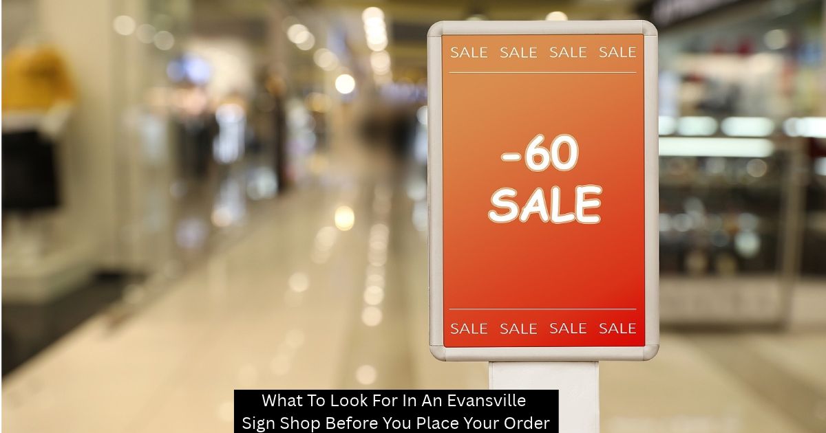 What To Look For In An Evansville Sign Shop Before You Place Your Order - Visual Harmony Signs